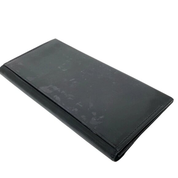 Auth Burberry - Black Patent Leather Long Wallet - Picture 7 of 9